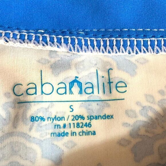 Cabana Life Swim Cover up Womens size Small UPF 50+ Lightweight Tunic Paisley - Picture 8 of 8